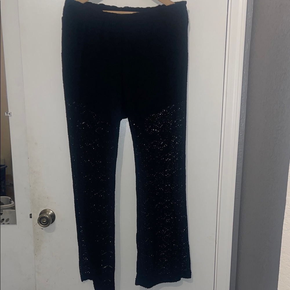 Black Lace Pants